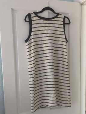 J.Crew Factory Shift Dress.  New w/tags- Black and Cream